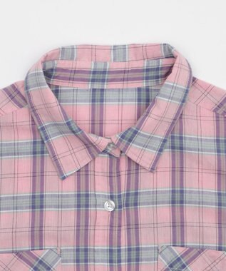 WEGO チェックBIGシャツ ピンク