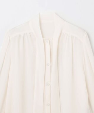 GRACE CONTINENTAL シルクボウタイブラウス ホワイト