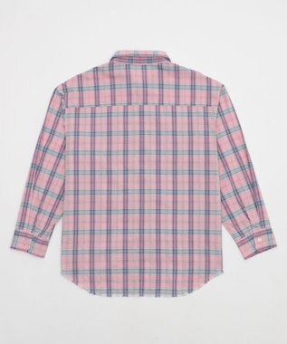 WEGO チェックBIGシャツ ピンク