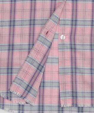 WEGO チェックBIGシャツ ピンク