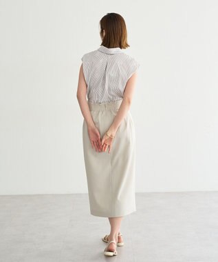 YECCA VECCA ドライタッチナロースカート Light Beige