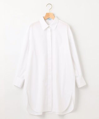 組曲 コンパクトシャーティングオーバー シャツ アイボリー系