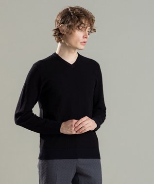 JOSEPH HOMME ライトアムンゼン　Ｖネックニット ブラック系