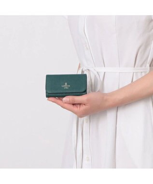 LANVIN en Bleu リュクサンブール キーケース ディープグリーン