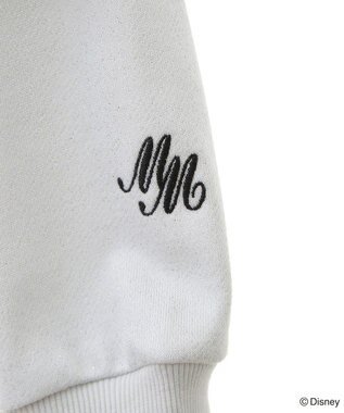 Green Parks ミッキー＆フレンズ／ラメ裏毛ショートプルオーバー White