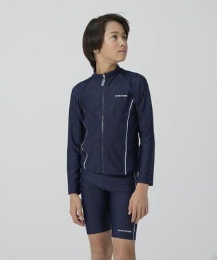 BEAMS SCHOOL 長袖フルZIPラッシュガード