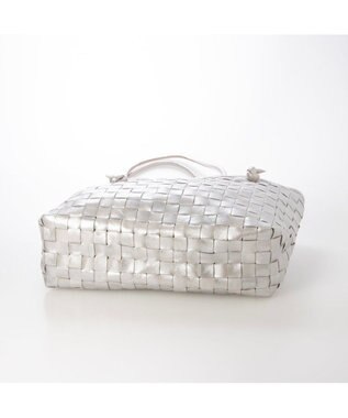 UNBILLION ピークスピーク PEAKS PEAK / 牛革レザーメッシュトートL シルバー