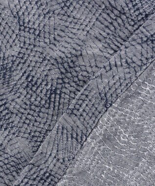 JOSEPH HOMME 【新型】アブストラクトジャガードストレッチ 　レギュラーカラー半袖シャツ スカイブルー系