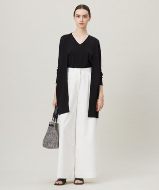 洗える】シンセティックハイゲージ ロングカーディガン / ICB