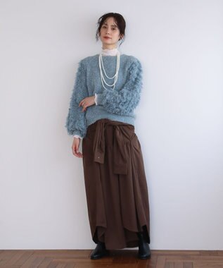 Green Parks ・ＥＬＥＮＣＡＲＥ　ＤＵＥ　袖付デザインスカート Brown
