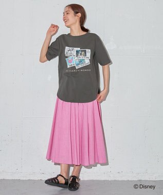 ANY Disney100thデザイン 半袖Tシャツ グレー