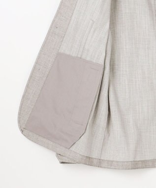 JOSEPH ABBOUD 【清涼/ドライタッチ/ストレッチ】スラブストレッチ ブルゾン ライトグレー系