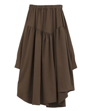 Green Parks ・ＥＬＥＮＣＡＲＥ　ＤＵＥ　袖付デザインスカート Brown