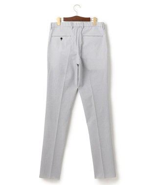 J.PRESS MEN 【J.PRESS PLUS】ポリエステルコットンリネンサッカー スラックス ネイビー系1