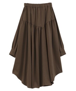 Green Parks ・ＥＬＥＮＣＡＲＥ　ＤＵＥ　袖付デザインスカート Brown