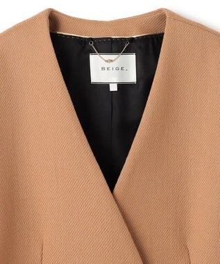 BEIGE， 【S-size】TOURNELLES / ロングジレ Camel