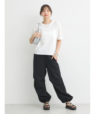 earth music&ecology ポケット刺繍Ｔシャツ Off White