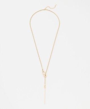 ANY 【長さ調節可能】ノットリングネックレス ライトゴールド