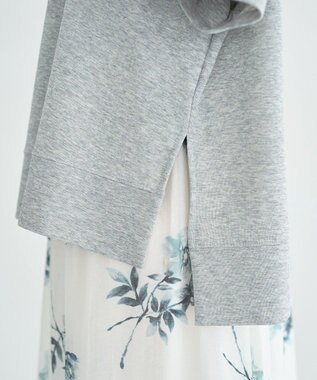 earth music&ecology シアーダンボールプルオーバー Gray Mixture