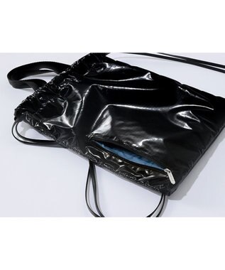 LeSportsac TH CITY KNAPSACK/アップタウンブラックシャイン/ブラック アップタウンブラックシャイン/ブラック