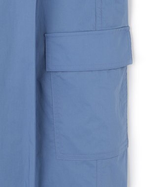 ICB 【WEB限定・洗える】エコナイロンストレッチ カーゴパンツ スマルトブルー系