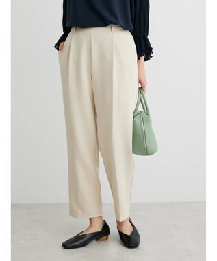 Green Parks きれいシルエットパンツ Ecru