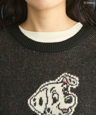 Green Parks １０１匹わんちゃん／ジャガードニット Black