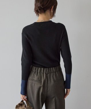 AMERICAN HOLIC バイパチリブモックネックニットプルオーバー Multi