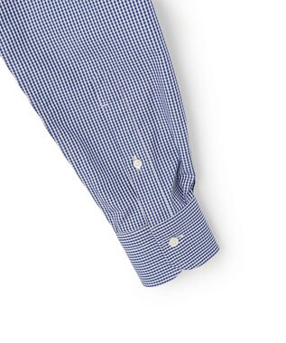 J.PRESS MEN 【PREMIUM PLEATS / 形態安定】ギンガムチェック ドレスシャツ / B.D. ネイビー系3