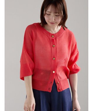 Te chichi 【WEB限定カラーあり】ペーパータッチヤーン2wayメッシュニット