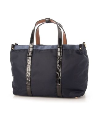 LA BAGAGERIE 【エコユース】ナイロン×型押しエナメル　2WAYミニトート