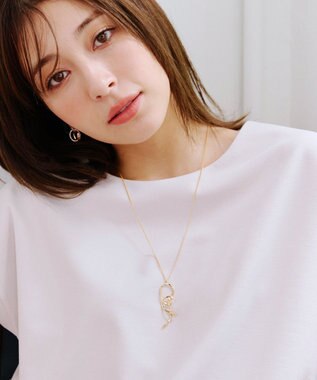 Tiaclasse 【安田美沙子さん着用】ノベルツイストネックレス ゴールド