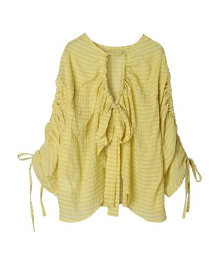 Green Parks ・ＥＬＥＮＣＡＲＥ　ＤＵＥ　バックリボンブラウス Yellow