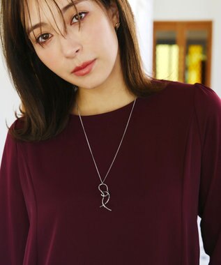 Tiaclasse 【安田美沙子さん着用】ノベルツイストネックレス シルバー