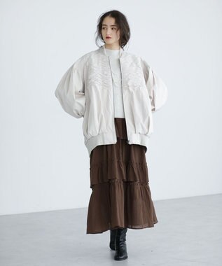 Green Parks ■ＥＳＣＡＲ　ピンタックスリーブニット Off White