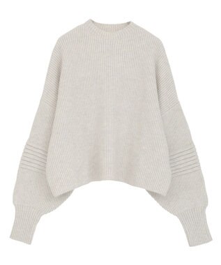 Green Parks ■ＥＳＣＡＲ　ピンタックスリーブニット Off White