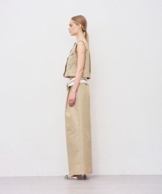 uncrave チノギャバジン ジレブラウス ベージュ