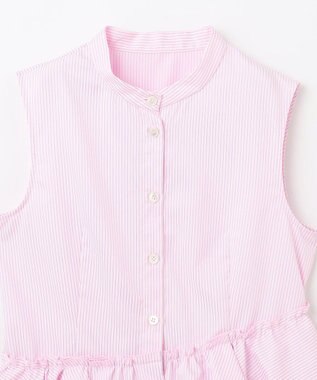 GRACE CONTINENTAL ヘムフリルノースリーブ ピンク