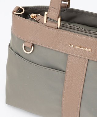 LA BAGAGERIE コンビ2WAYトートバッグ SMALL グレー