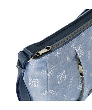 IBIZA アスール　ロゴデニム　ショルダーバッグ 水色
