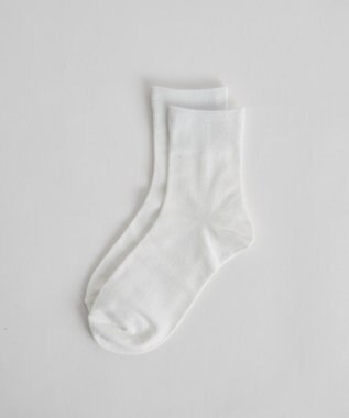 WEGO 平無地ソックス（丈14cm） ホワイト