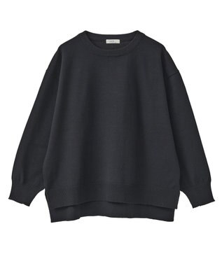 earth music&ecology 【洗濯機洗い可】レンチング(TM)エコヴェロ(TM)(チュニック) Black