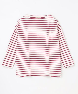 ANY オーガビッツ ボーダーカットソー マゼンタ