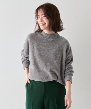 ANY モールニットプルオーバー チャコール