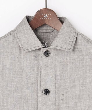 JOSEPH ABBOUD 【清涼/ドライタッチ/ストレッチ】スラブストレッチ ブルゾン ライトグレー系