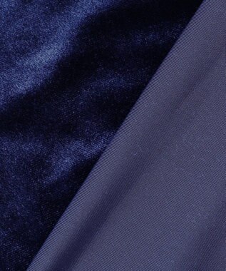 UNFILO ストレッチ ベロアＴシャツ ネイビー