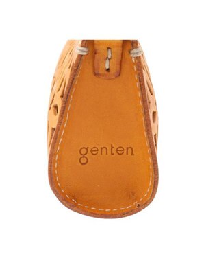 genten カットワーク ペンケース イエロー