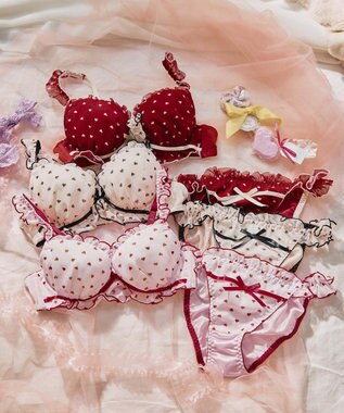 San-ai Resort（三愛水着楽園） 【WEB限定】フェミニンプティハートブラジャー＆ショーツセット 【northerly】