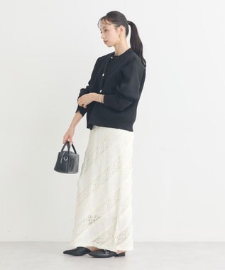 earth music&ecology メタルボタンカーディガン Grayish Blue