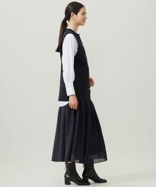 自由区 【カタログ掲載】ループボンディングニット ベスト ネイビー